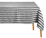 Linen Striped Tablecloth