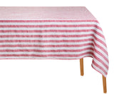 Linen Striped Tablecloth