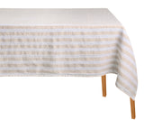 Linen Striped Tablecloth