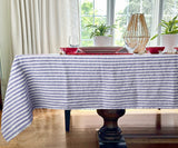 Linen Tablecloth - Rectangle Striped Tablecloths