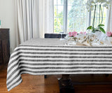Linen Striped Tablecloth