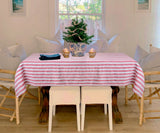 Linen Striped Tablecloth