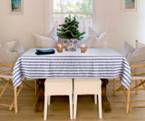 Linen Striped Tablecloth