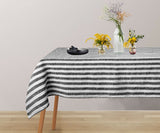 Linen Striped Tablecloth