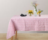 Linen Tablecloth - Rectangle Striped Tablecloths