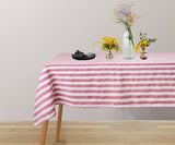 Linen Striped Tablecloth
