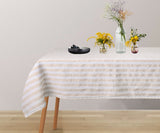 Linen Striped Tablecloth