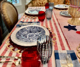 Linen Striped Tablecloth