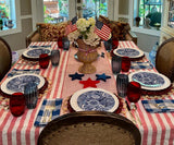 Linen Striped Tablecloth
