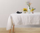 Linen Tablecloth - Rectangle Striped Tablecloths