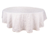 Amalfi Stripe Linen Round Tablecloth