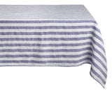 Linen Striped Tablecloth