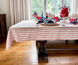 Linen Tablecloth - Striped Tablecloths