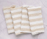 Italian Stripe Linen Napkins