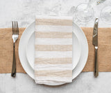 Italian Stripe Linen Napkins