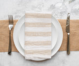 Italian Stripe Linen Napkins