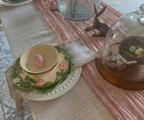 Beige Linen Napkins - Tan Stripe Napkins
