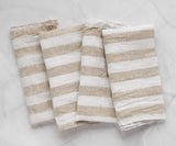 Italian Stripe Linen Napkins