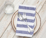 Italian Stripe Linen Napkins