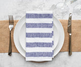 Italian Stripe Linen Napkins