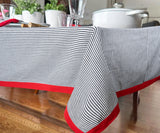 Rectangle Tablecloth - Red Border