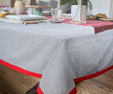 Rectangle Tablecloth - Red Border