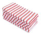 Ticking Stripe Napkins - Red