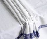 Round Tablecloth 63 inch - Striped Cotton Tablecloth