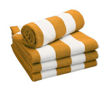 Yellow Cabana Beach Towels