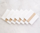 Cotton Napkins Set of 6 - Striped Napkins