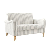 4-Piece Striped Farmhouse Living Room Set (Sofa, Loveseat, Recliner & Lift-Top Coffee Table