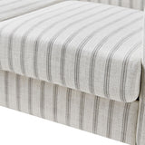 4-Piece Striped Farmhouse Living Room Set (Sofa, Loveseat, Recliner & Lift-Top Coffee Table
