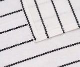 Black and White Cloth Napkins