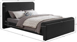 Stylus Boucle Fabric Bed – Modern Curved Headboard Design for Cozy Contemporary Bedrooms