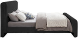 Stylus Boucle Fabric Bed – Modern Curved Headboard Design for Cozy Contemporary Bedrooms