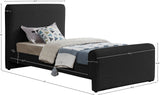 Stylus Boucle Fabric Bed – Modern Curved Headboard Design for Cozy Contemporary Bedrooms