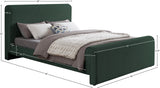 Stylus Boucle Fabric Bed – Modern Curved Headboard Design for Cozy Contemporary Bedrooms