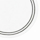 Pearls Placemats - Charcoal Embroidery