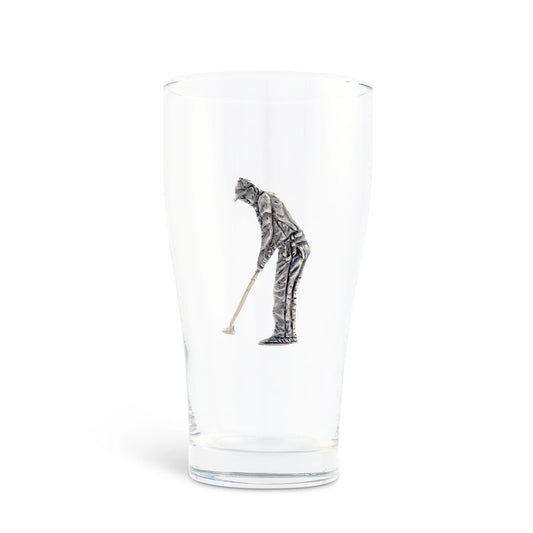 Golfer Beer Glass