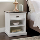 Halifax Accent Bedside Table with Shelves