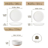 Tara Brown 12 Piece Dinnerware Set