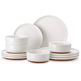 Tara Pink 12 Piece Dinnerware Set