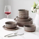 Tara Pink 12 Piece Dinnerware Set