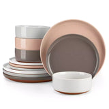 Tara Pink 24 Piece Dinnerware Set for 8
