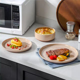 Tara Pink 12 Piece Dinnerware Set