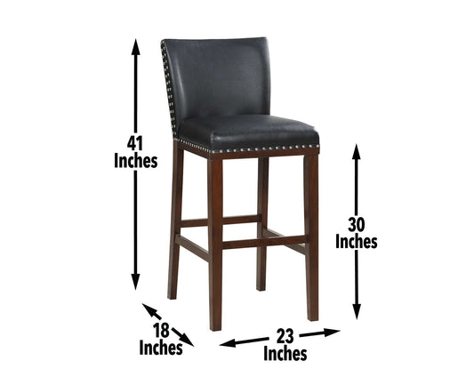 Tiffany 30" Bar Stool, Black