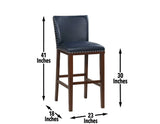 Tiffany 30" Bar Stool, Navy