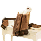 Embroidered Pine Cone 3PC Towel Set, 2 MOQ