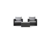 Transformer Patio Conversation Set - Modular 3 Piece to 5