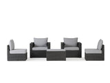 Transformer Patio Conversation Set - Modular 3 Piece to 5